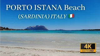 Olbia (Porto Istana Beach) - Sardinia (Italy 🇮🇹) - Walking on a Beautiful & Calm Beach - 4K Video