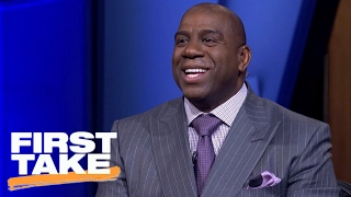 Magic Johnson Wants Kobe Bryant To Join Him With The Lakers | First Take | February 14, 2017