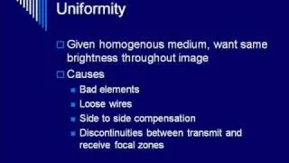 Quality Assurance of Medical Ultrasound Systems - Segment #1