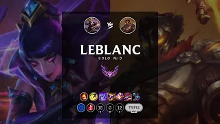 LeBlanc Mid vs Viktor - EUW Master Patch 12.12