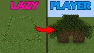 normal player vs lazy player
