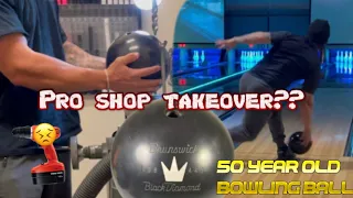 Random Guy takes over Bowling Pro Shop to redrill Rubber Ball