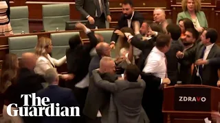 Clashes in Kosovo assembly as opposition minister throws water on PM