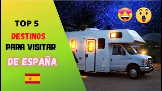 🚘 Los MEJORES  sitios para VIAJAR en AUTOCARAVANA 🤩| TOP 5