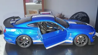 Ford Shelby Mustang-Gt-500-ano 2020 em miniatura escala 1/18 Maisto