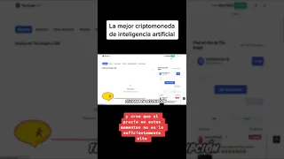 🤑 La MEJOR Criptomoneda de INTELIGENCIA ARTIFICIAL ☝ (Te la Muestro)