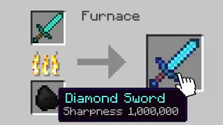 Minecraft, But Smelting Gave Enchants Level 1000,000 TLauncher Datapack For ALL Version