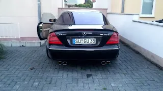 Mercedes Benz w215 cl500 Coldstart Start exhaust Sound is Crazy Straight pipe accerelation