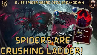 Elise Spider Aggro Is Crushing Ladder With 55% Winrate! | Deck Gameplay | Legends of Runeterra