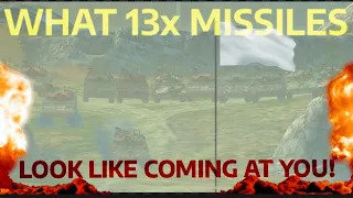 WHAT 13x MISSILES LOOK LIKE COMING TOWARDS YOU | WOT BLITZ