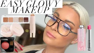 EASY GLOWY MAKEUP! NEW FROM DIOR, RARE BEAUTY, CHANEL & MORE.