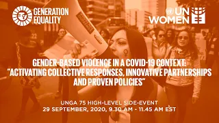 Gender-Based Violence in a COVID-19 Context  |  UNGA 75 High-Level Side Event