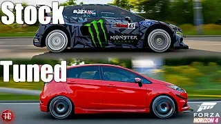Forza Horizon 4: Stock vs Tuned! Ford Focus RS RX vs Ford Fiesta ST