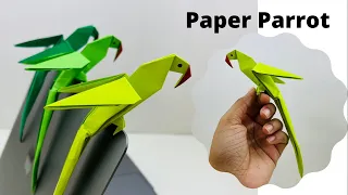 🔸How To Make Paper Parrot 🦜/ Origami Paper Parrot / Paper Craft / paper bird #diy #papercraft