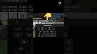 Command for showing Coordinates in Bedrock edition #shorts #minecraftshorts