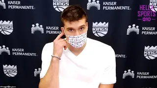 Bogdan Bogdanovic on his career-high 35 point performance in Kings 140-125 win over Pelicans