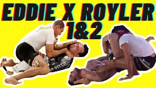 Eddie Bravo VS Royler Gracie 1 & 2 Match Comparison