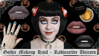 GOTHIC MAKEUP HAUL | KATES CLOTHING & THE BEUATY VAULT | RADIOACTIVE UNICORN | CONCRETE MINERALS