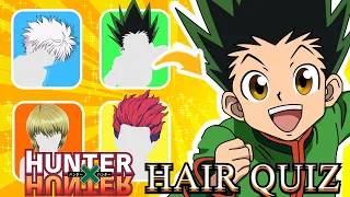 ANIME HAIR QUIZ | Guess HxH characters | anime quiz