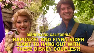 NEW: Rapunzel and Flynn Rider Want to Hang Out with THESE Disney Couples?! Disneyland 2023 #disney