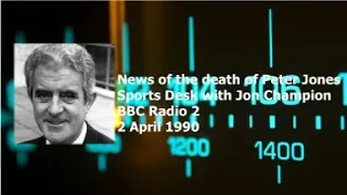 News of the death of Peter Jones