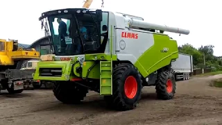 Разгрузка и запуск CLAAS TUCANO 580