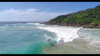 Surfing a remote super fun grinding Point Break