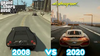 Cyberpunk 2077 vs GTA IV | Car Crash Comparison