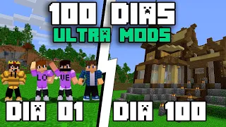 Eu Sobrevivi 100 Dias no Ultra Mods SQUAD no Minecraft - O Filme