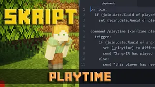 How To Make Playtime - Minecraft Skript Tutorial