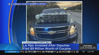 Man out on bond for murder charge in L.A., arrested in South Carolina with $9 million in cocaine