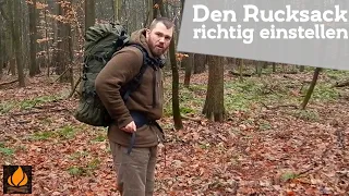 Den Rucksack richtig einstellen | Bushcraft Basiswissen