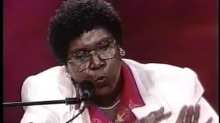 Barbara Jordan speaks at the 1992 Democratic Convention