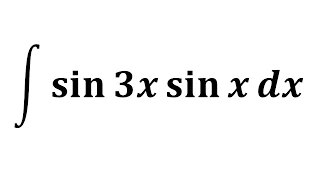 Integral of sin 3x sin x