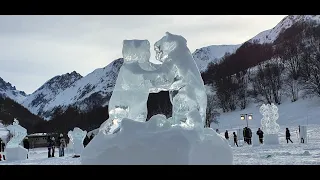 Valloire 2020 - Sculpture sur glace -  Vidéo 360° - Insta360 One X