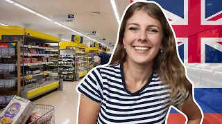 BRITISH SUPERMARKET vs Russian | Learn English At The Grocery Store