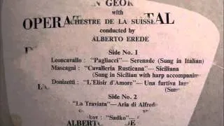 Dusan Georgevic *Orig. 10" Inch *Italian Verdi La traviata Aria di Alfredo:De' miei bollenti