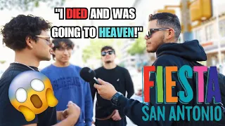 He was SHOT, DIED, and lived, to tell his TESTIMONY! San Antonio EVANGELISM (FIESTA 2024)