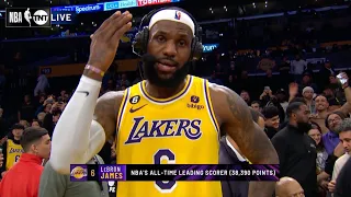 LeBron James Reacts To Breaking Kareem's Scoring Record | FULL POSTGAME INTERVIEW