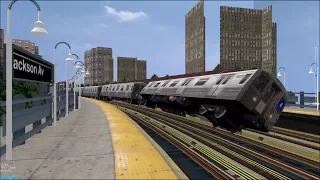 OpenBVE HD Troll: NYC Subway 100 MPH Tilting R68s On The 5 Express Train (White Plains Road)