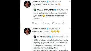 CANELO ALVAREZ EXCHANGE WITH UFC CHAMP USMAN WHEN WILL THEY FIGHT ESNEWS BOXING