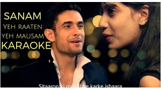 yeh raaten yeh mausam | sanam | karaoke | karaoke with lyrics | simran sehgal