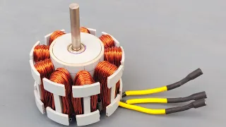 Powerful Brushless DC Motor Using Neodymium Magnet