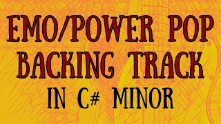 Emo/Power Pop Backing Track in C# minor