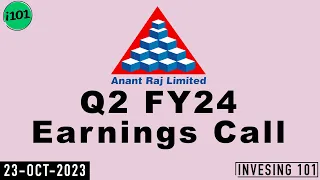 Anant Raj Limited Q2 FY24 Earnings Call | Anant Raj Limited 2024 Q2 Results | September 2023