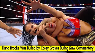 Dana Brooke Was Buried by Corey Graves During WWE Raw Commentary