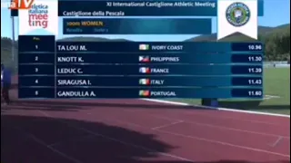 KRISTINA KNOT BAGGED 2 SILVER MEDAL IN 100M AND 200M IN CASTIGLIONE