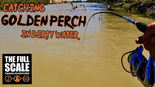 Catching GOLDEN PERCH In Dirty Water | Murray River Fishing | The Full Scale