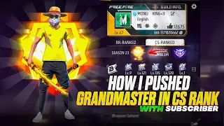 GRANDMASTER Accomplished with Subscriber in cs rank - MONU KING