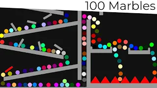 100 Colors Marble Race | Elimination Marble Race